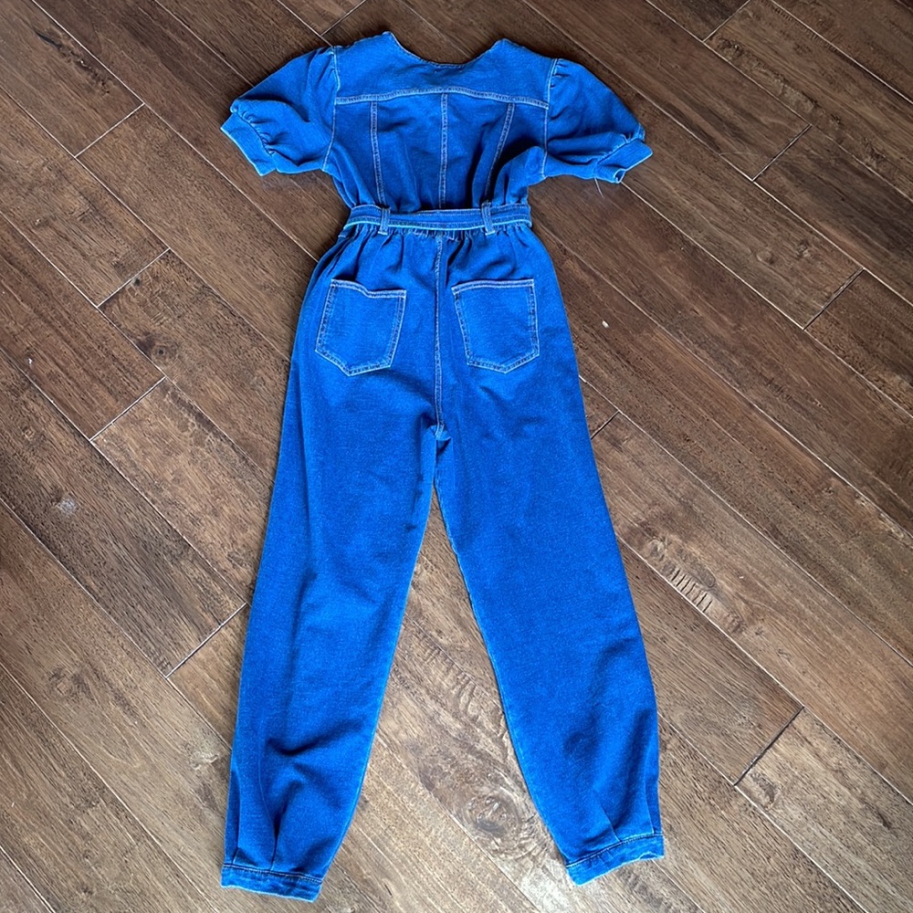 Habitual Kid Denim Romper - Picture 3 of 3